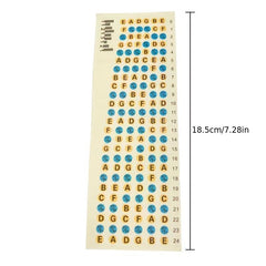 Guitar Scale Sticker Ukulele Starter Cardboard Sticker