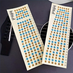Guitar Scale Sticker Ukulele Starter Cardboard Sticker