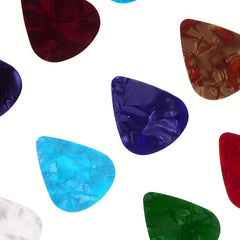 20Pcs Guitar Picks Mixed Thicknesses Random Colour