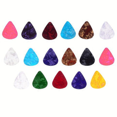 20Pcs Guitar Picks Mixed Thicknesses Random Colour