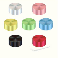 7 Pcs Colored Metal Foot Switch Topper for Pedal Switches