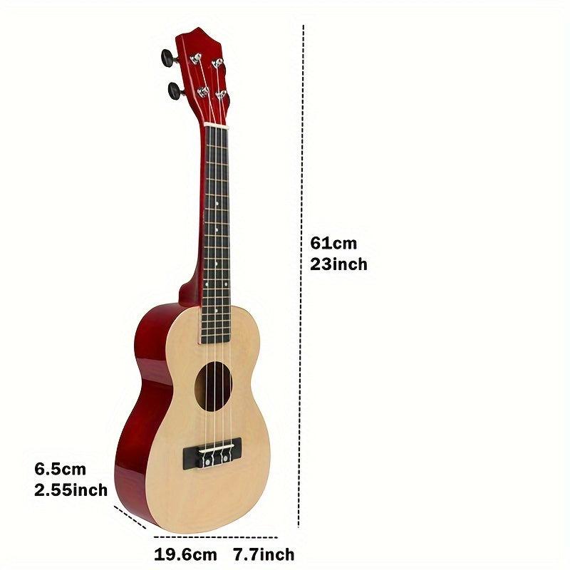 23 inch Concert Ukulele Mahogany Wood with Gig Bag