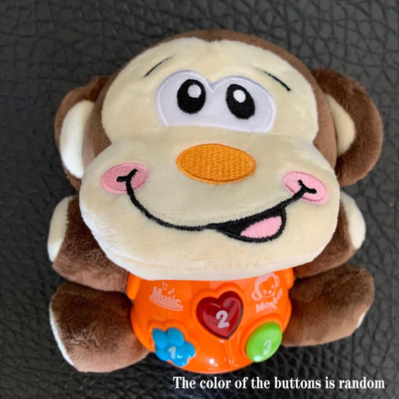Monkey Music Baby Toy Stuffed Animal Lights Musical Toys for Baby Boys and Girls