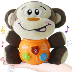 Monkey Music Baby Toy Stuffed Animal Lights Musical Toys for Baby Boys and Girls