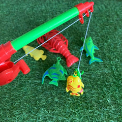 Kids Fishing Toy Game Water Table Bathtub Party Toy Fishing Rod Floating Fish