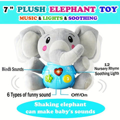 Plush Elephant Music Baby Toys 0-12 Months Stuffed Animal