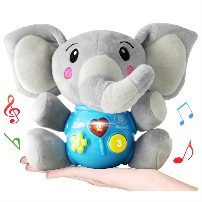 Plush Elephant Music Baby Toys 0-12 Months Stuffed Animal