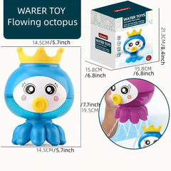 Kids Octopus Shower Head Bath Toy Water Play