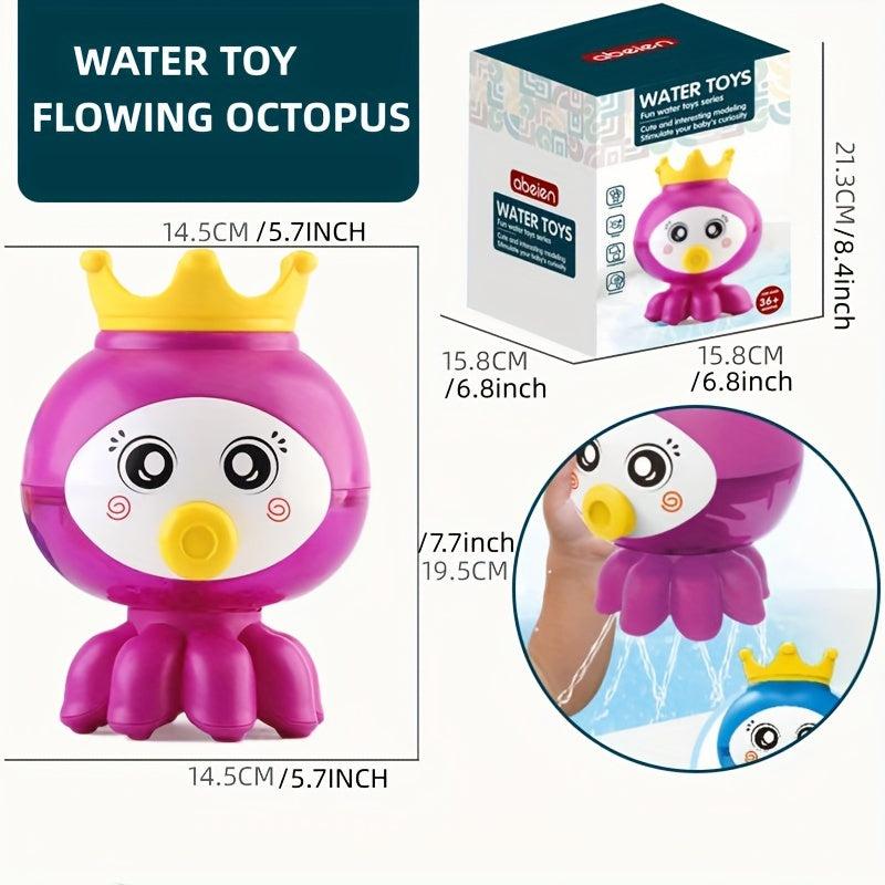 Kids Octopus Shower Head Bath Toy Water Play