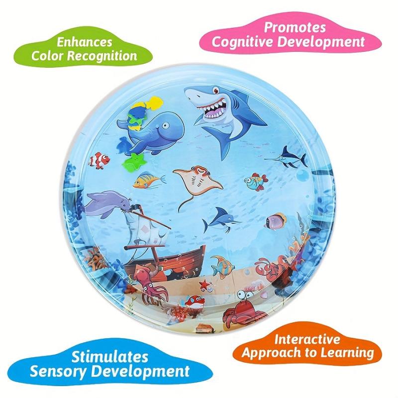 Inflatable Water Pad 36 6inch Tummy Time Crawling Pad Outdoor Activity Game