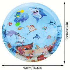 Inflatable Water Pad 36 6inch Tummy Time Crawling Pad Outdoor Activity Game