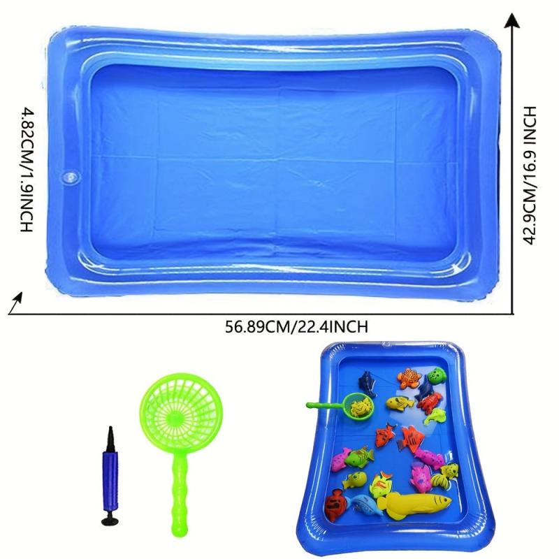 Magnetic Fishing Pool Game For Kids Water Table Bathtub Party Toys