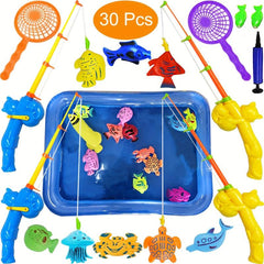 Magnetic Fishing Pool Game For Kids Water Table Bathtub Party Toys