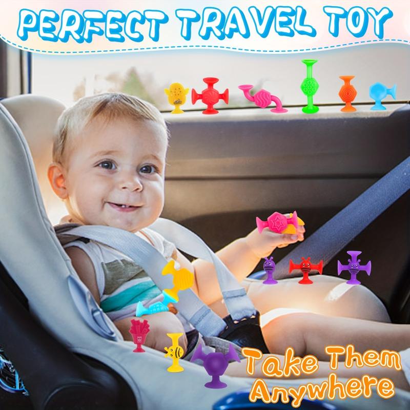 Textured Suction Toys Connect Build Create Mold Bath Toys