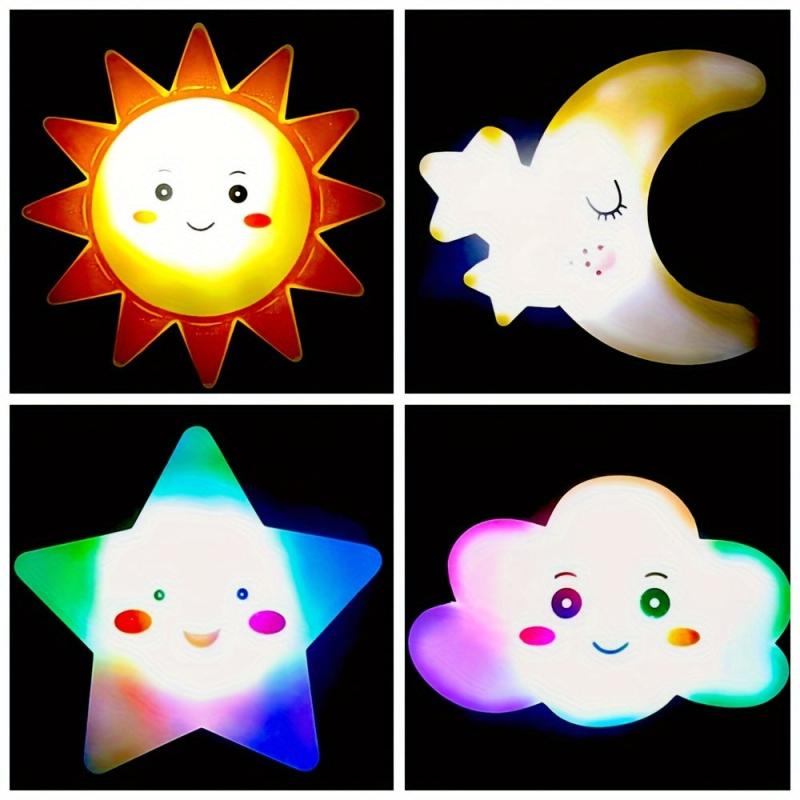 7 Colors Flashing Light Up Bath Toys for Baby Toddler Infants Kids
