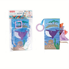 Colorful Animal Tail Cloth Book With Sound