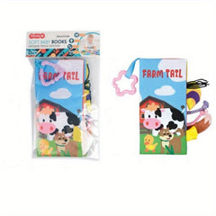 Colorful Animal Tail Cloth Book With Sound