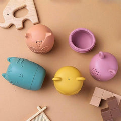 Bumble Bear Mold Silicone Bath Toys Non Toxic Infant Bathtub Toy