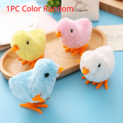 1Pc 2Pcs Wind Up Plush Mouse&Jumping Toys Plush Chicks Classroom Prizes