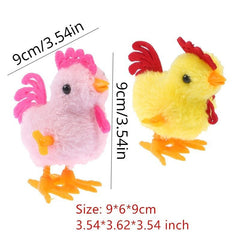 1Pc 2Pcs Wind Up Plush Mouse&Jumping Toys Plush Chicks Classroom Prizes