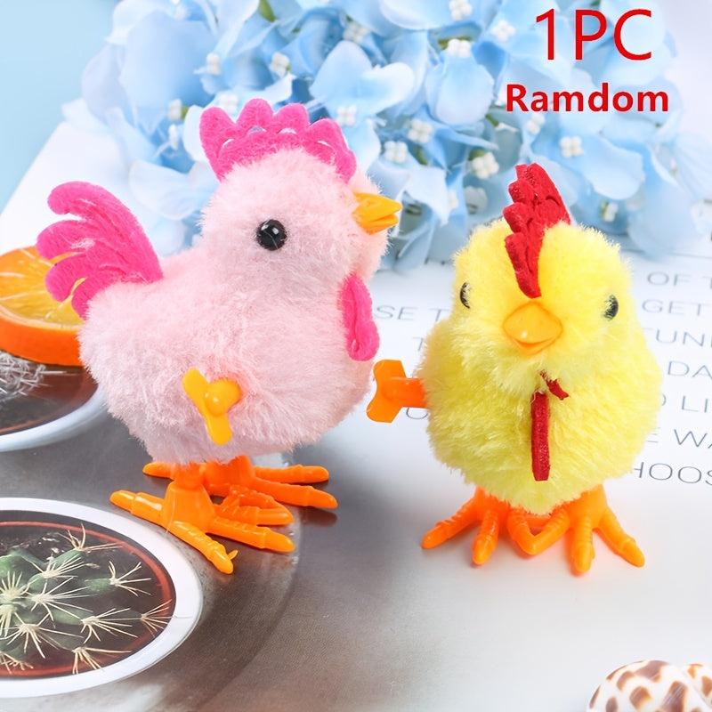 1Pc 2Pcs Wind Up Plush Mouse&Jumping Toys Plush Chicks Classroom Prizes