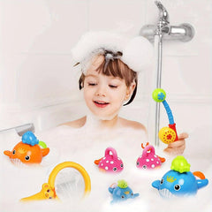 Swimming Whale Bath Toy Fishing Game for Kids