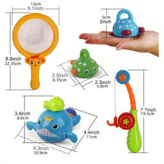 Swimming Whale Bath Toy Fishing Game for Kids