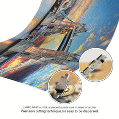 1000pc London Tower Bridge Puzzle Adults Teens Kids Jigsaw Fun Family Game