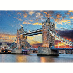 1000pc London Tower Bridge Puzzle Adults Teens Kids Jigsaw Fun Family Game