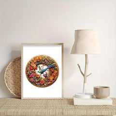 Christmas Bird Wooden Jigsaw Puzzle - Unique Shape - Stress Relief