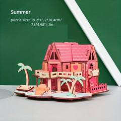 3D DIY Puzzle Model Mechanical Toy Building Game Wooden Crafts