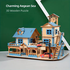 3D DIY Puzzle Model Mechanical Toy Building Game Wooden Crafts