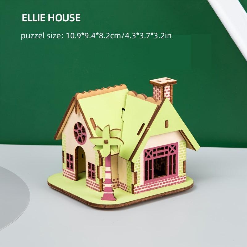 3D DIY Puzzle Model Mechanical Toy Building Game Wooden Crafts