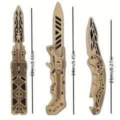 Butterfly Wooden Building Blocks Assembly Puzzle 3D Model DIY Catapult