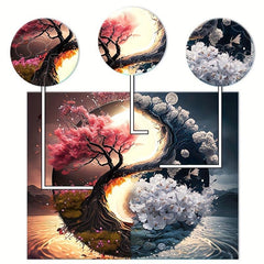 Yin Yang Sun Moon Tree Of Life Wooden Puzzle