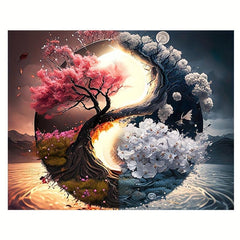 Yin Yang Sun Moon Tree Of Life Wooden Puzzle