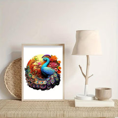 Colorful Peacock Wooden Jigsaw Puzzle