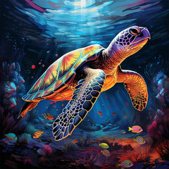 Turtle Wooden Jigsaw Puzzle Irregular Shape Particles Exercise Focus