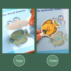 Quiet Paste Busy Book Puzzle Game Kids Educational Toys