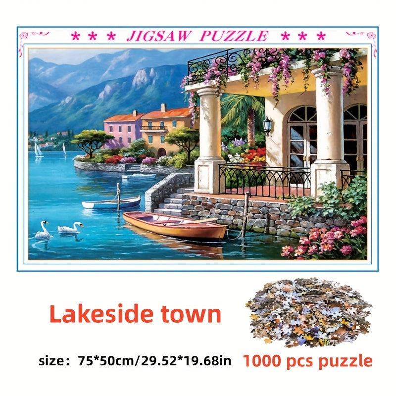 1000pcs Jigsaw Puzzles Gift Decompression Toys Wall Decoration Challenging Game