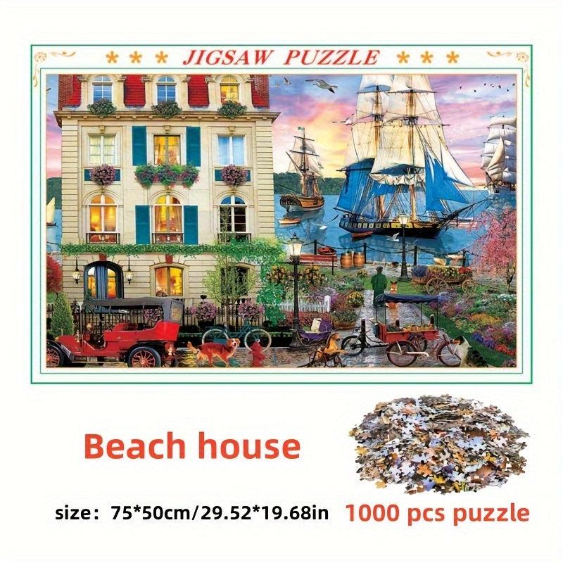 1000pcs Jigsaw Puzzles Gift Decompression Toys Wall Decoration Challenging Game