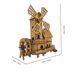 Wooden 3D Puzzle Building Models DIY Laser Cut Assembly Kit