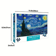 1,000-Piece Starry Sky Jigsaw Puzzle - Relaxing Landscape Art