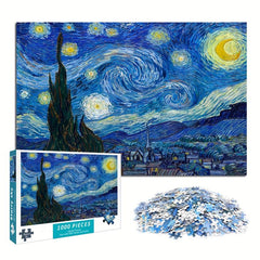 1,000-Piece Starry Sky Jigsaw Puzzle - Relaxing Landscape Art