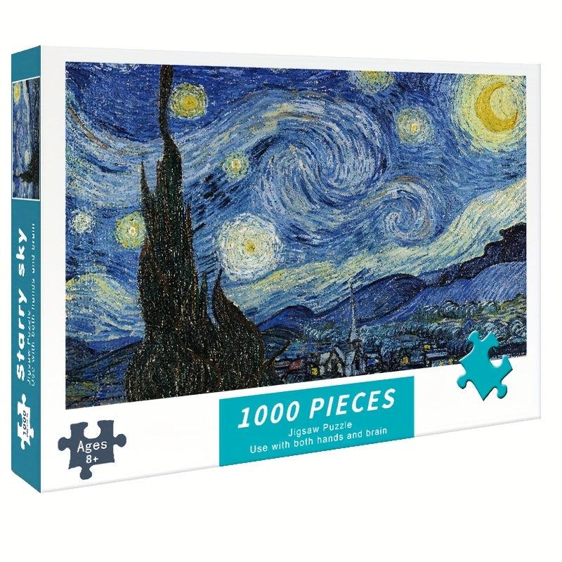 1,000-Piece Starry Sky Jigsaw Puzzle - Relaxing Landscape Art