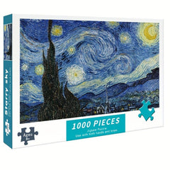 1,000-Piece Starry Sky Jigsaw Puzzle - Relaxing Landscape Art
