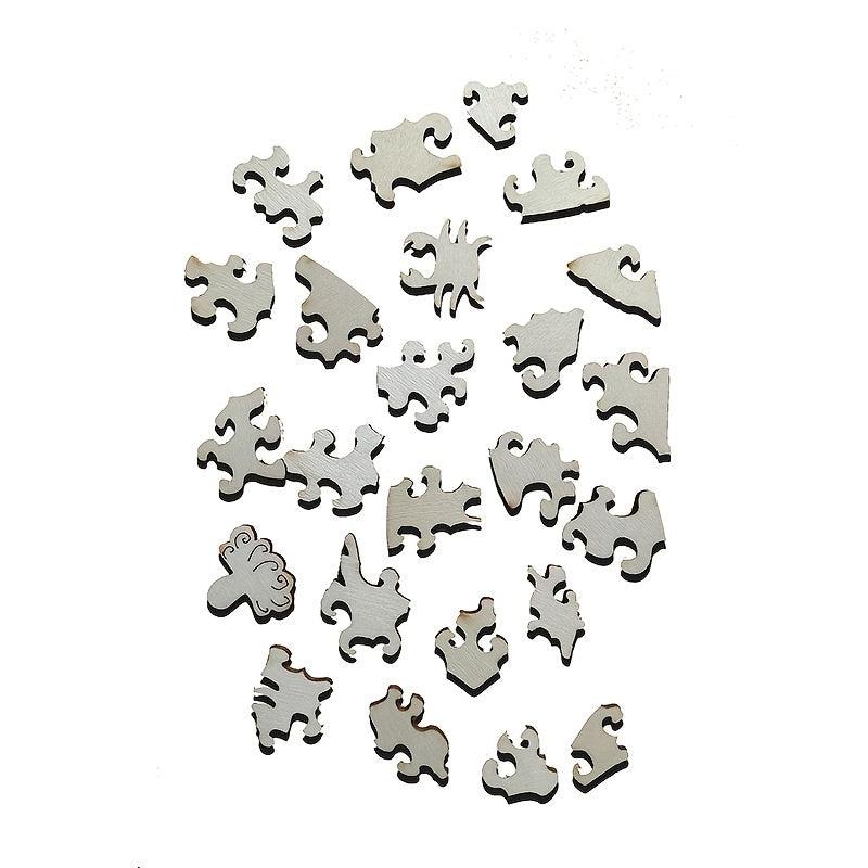 Underwater World Wooden Puzzle Parent-child Game DIY Puzzle Toy in Box