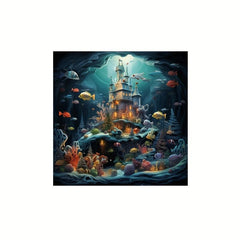 Underwater World Wooden Puzzle Parent-child Game DIY Puzzle Toy in Box