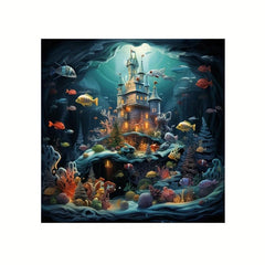 Underwater World Wooden Puzzle Parent-child Game DIY Puzzle Toy in Box