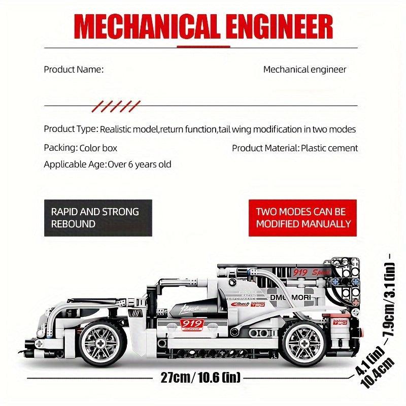 539pcs Creative Racing Car 3D Building Block Model Toy Car